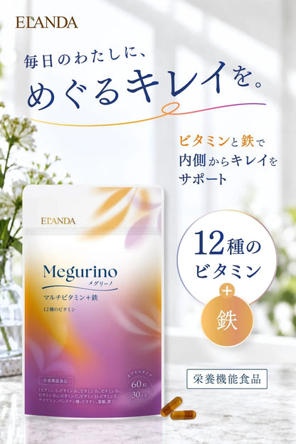 メグリーノ マルチビタミン＋鉄 60粒