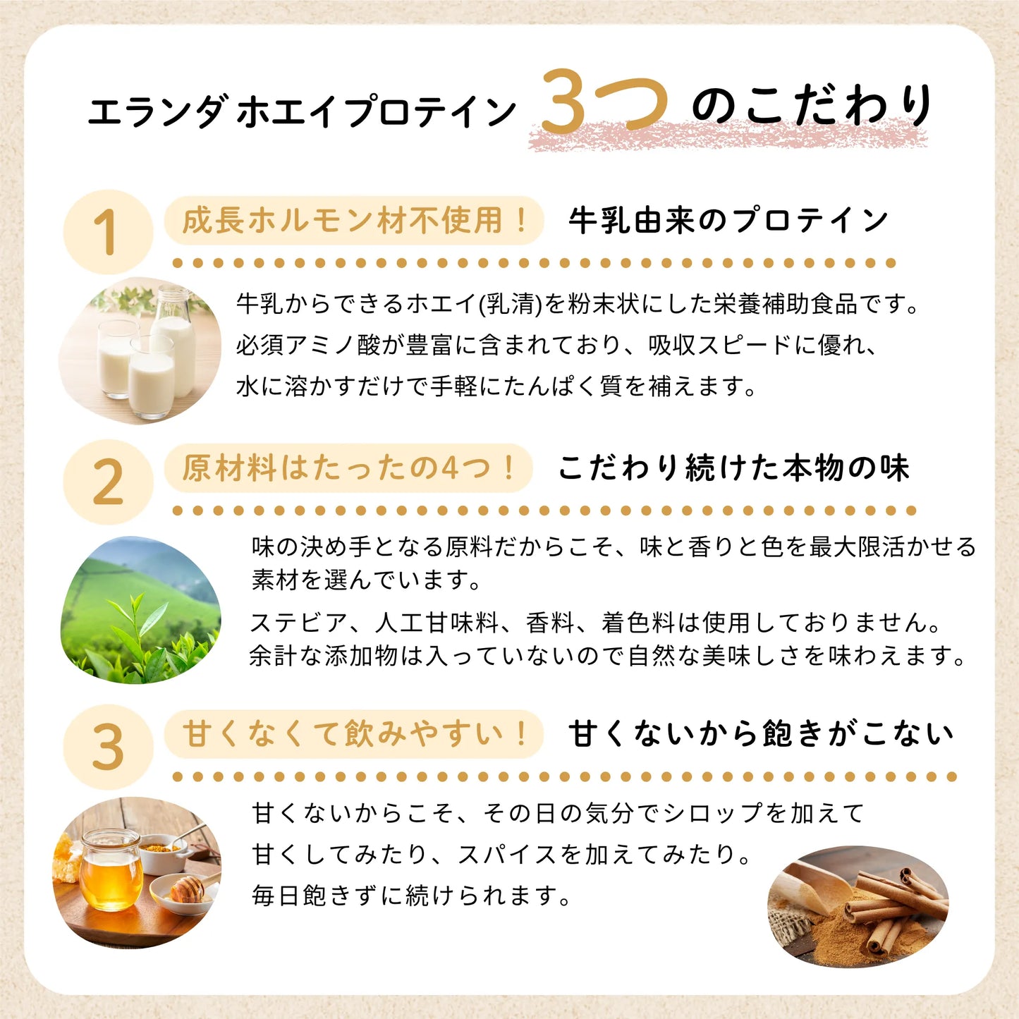 エランダ ホエイプロテイン 甘くないミルクティー風味320ｇ