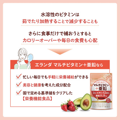 マルチビタミン＋亜鉛 60粒